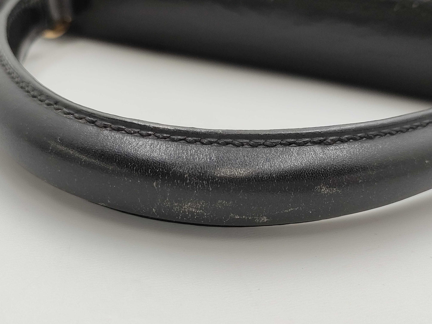 HERMES Kelly 28 Box Calf Black Handbag
