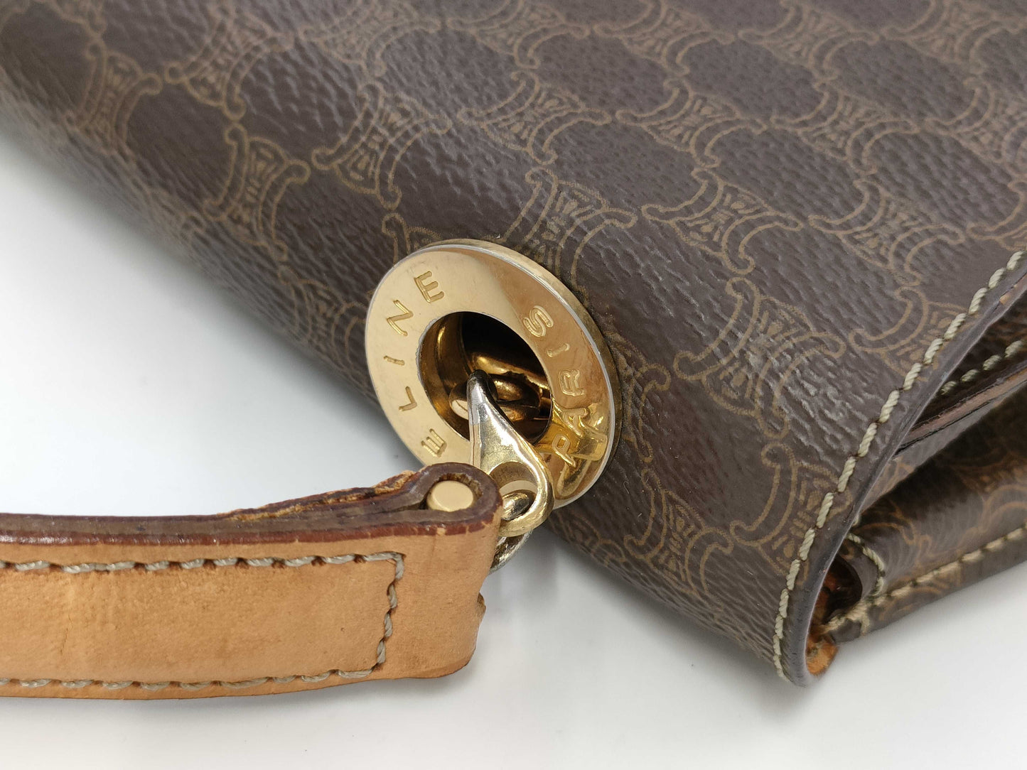 CELINE Macadam 2-Way Handbag/Shoulder Bag