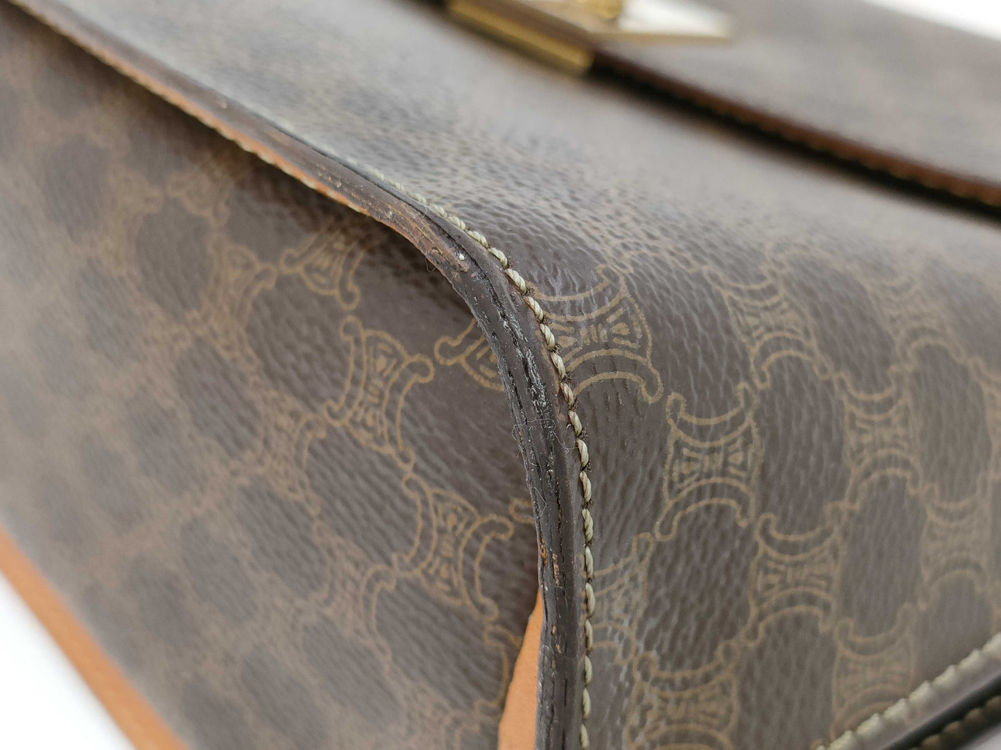 CELINE Macadam 2-Way Handbag/Shoulder Bag