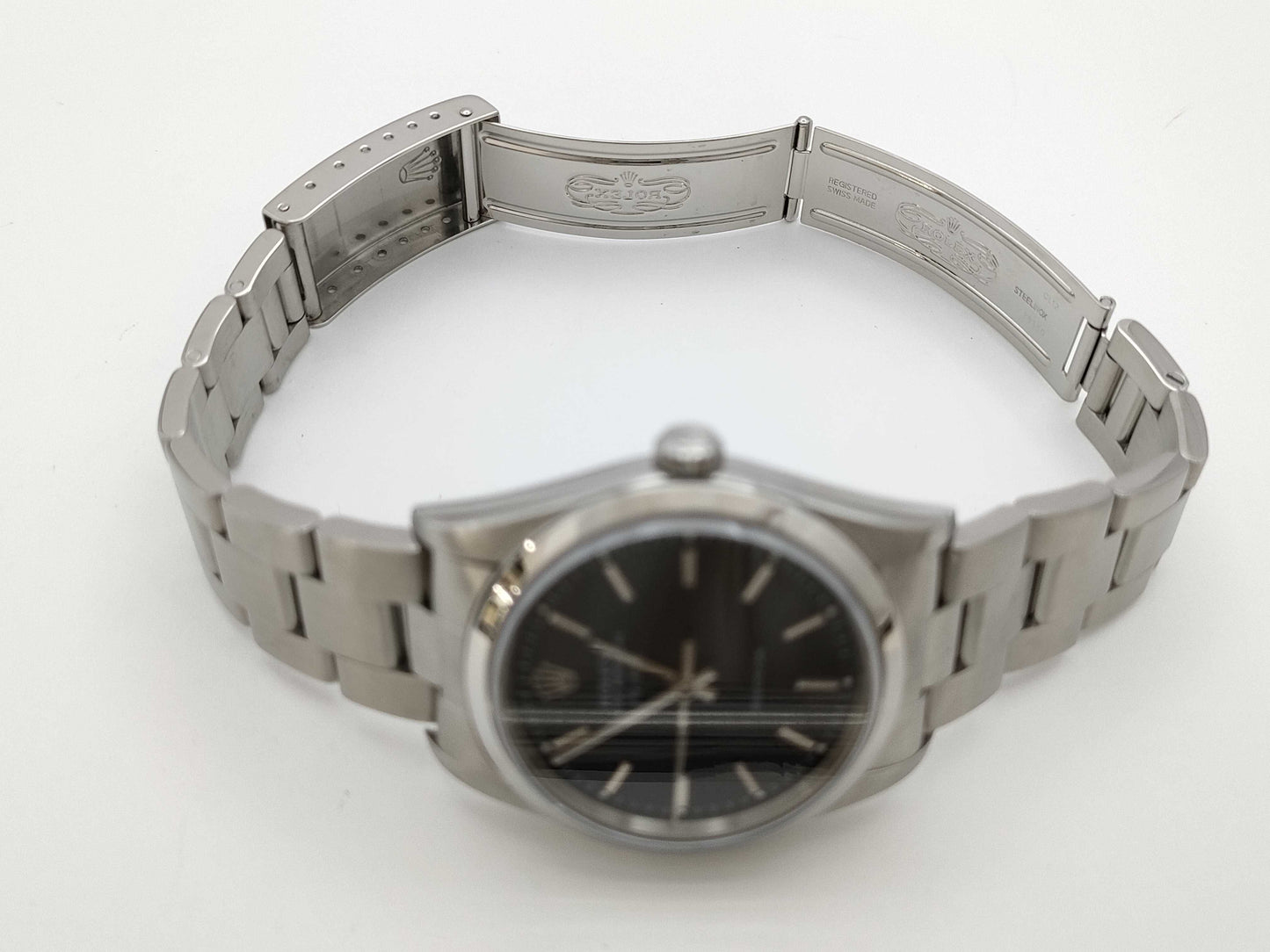 ROLEX 14000M D186258 Black Dial Boys' Watch