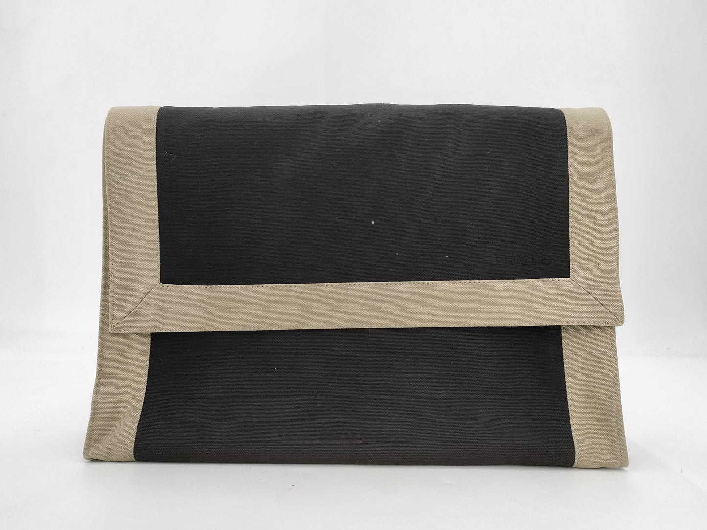 HERMES Tapiselle Green Clutch Bag