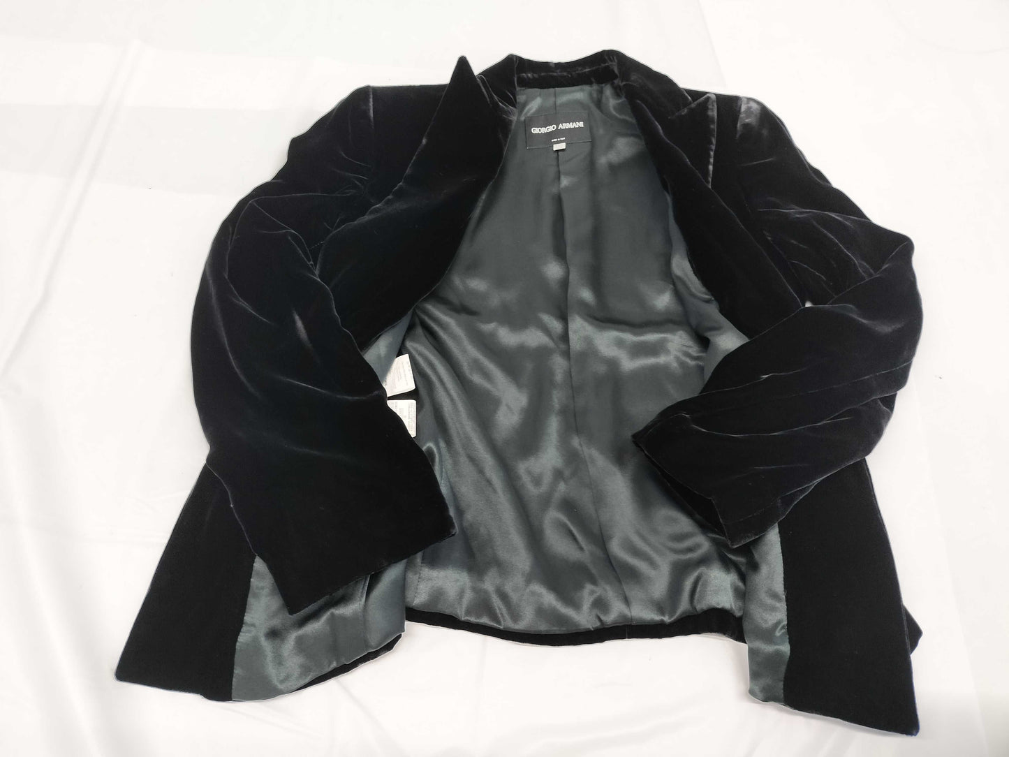 GIORGIO ARMANI Velour Jacket with Hanger, Size 38