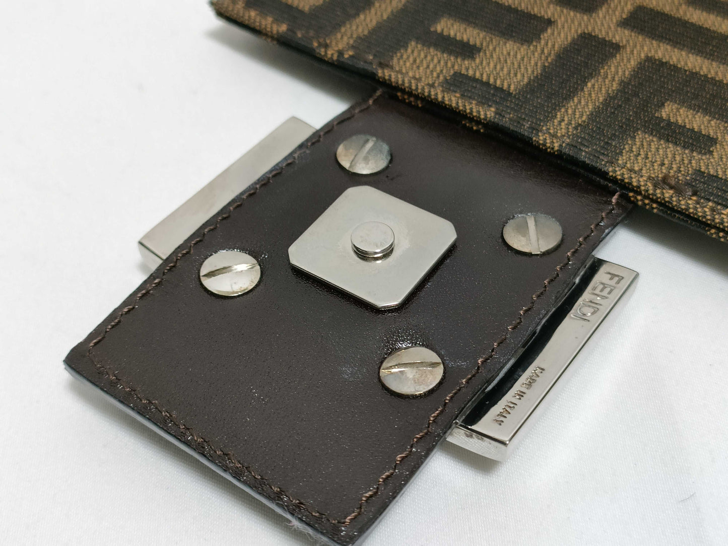 FENDI Zucca Mamma Bucket Shoulder Bag