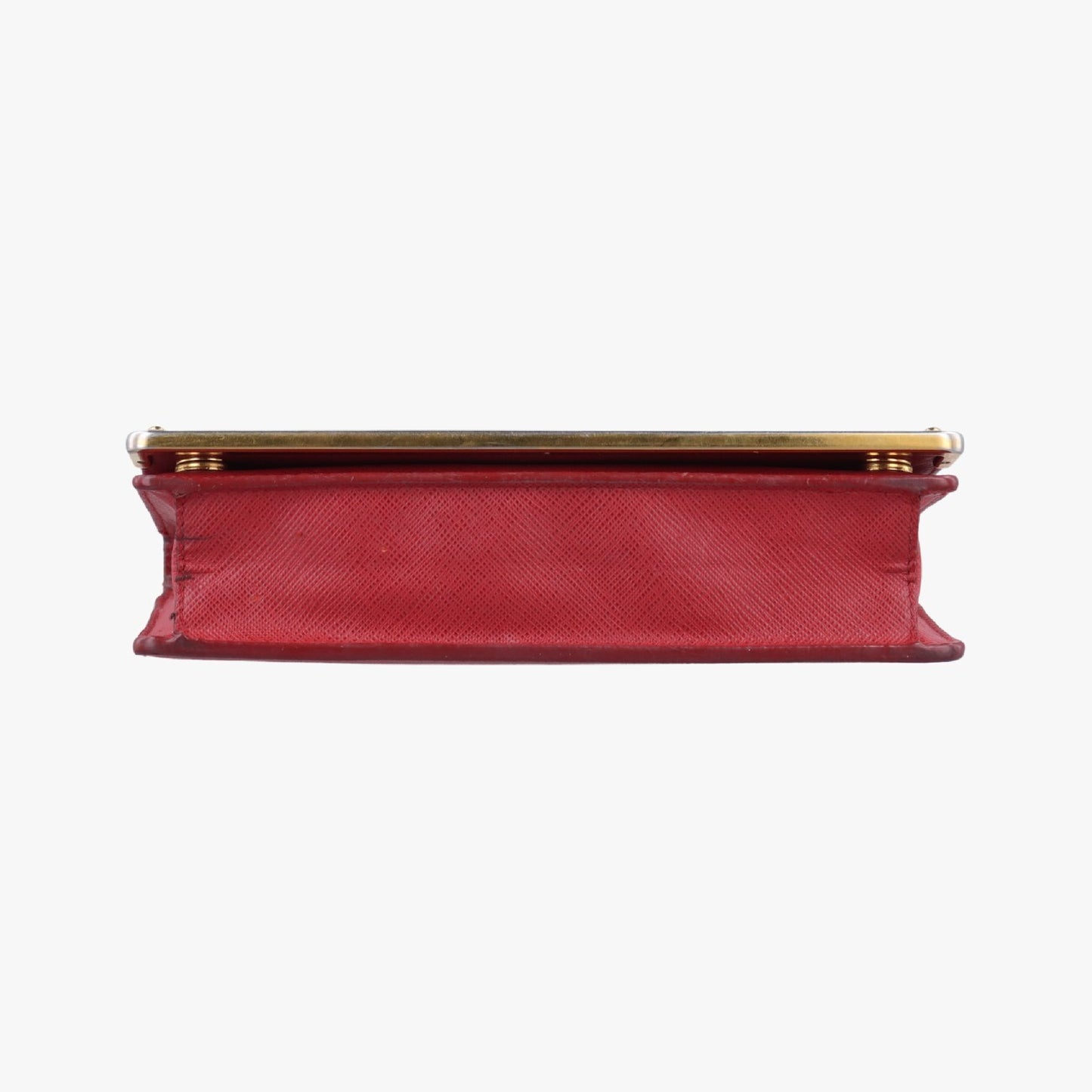 PRADA Metal Wallet with Chain in Red Saffiano Leather 1M144085N Shoulder Bag