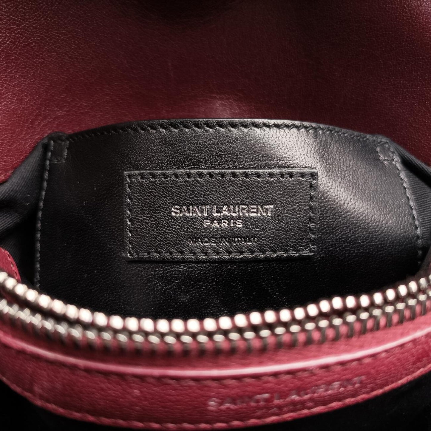 Yves Saint Laurent College Wine Red Leather Shoulder Bag 428056DMR428056.0916