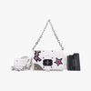 VERSACE Star Print White Leather CLG 938 470 397 187 Shoulder Bag