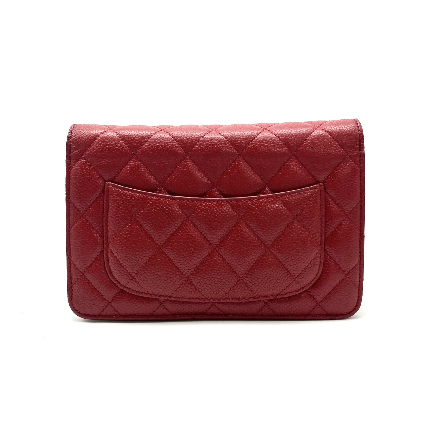 CHANEL CHANEL Matelasse Coco Mark Caviar Skin Chain Wallet Shoulder Bag