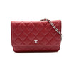 CHANEL CHANEL Matelasse Coco Mark Caviar Skin Chain Wallet Shoulder Bag