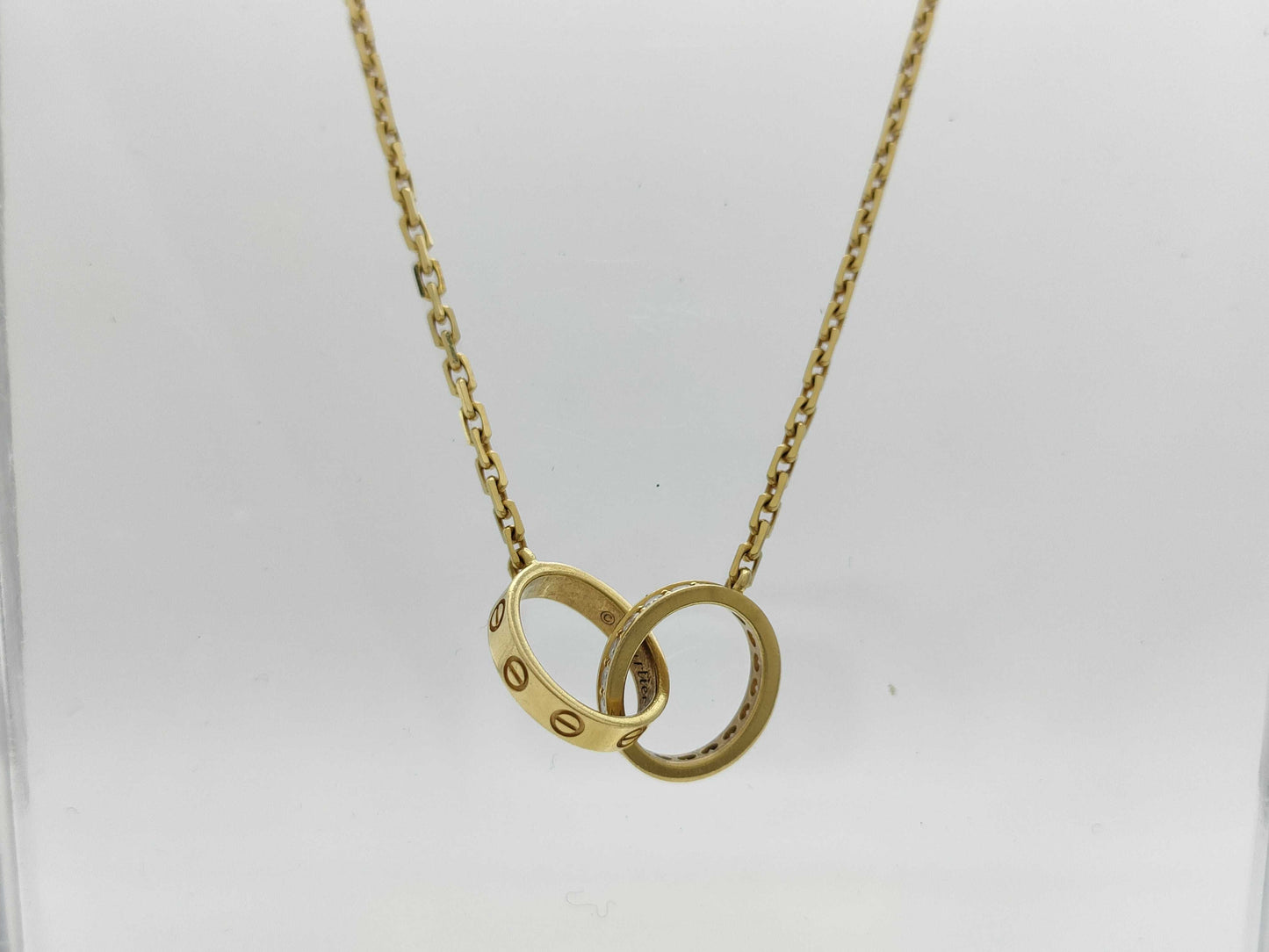 Cartier Baby Love Diamond Necklace in Yellow Gold and Au750, 6.7g