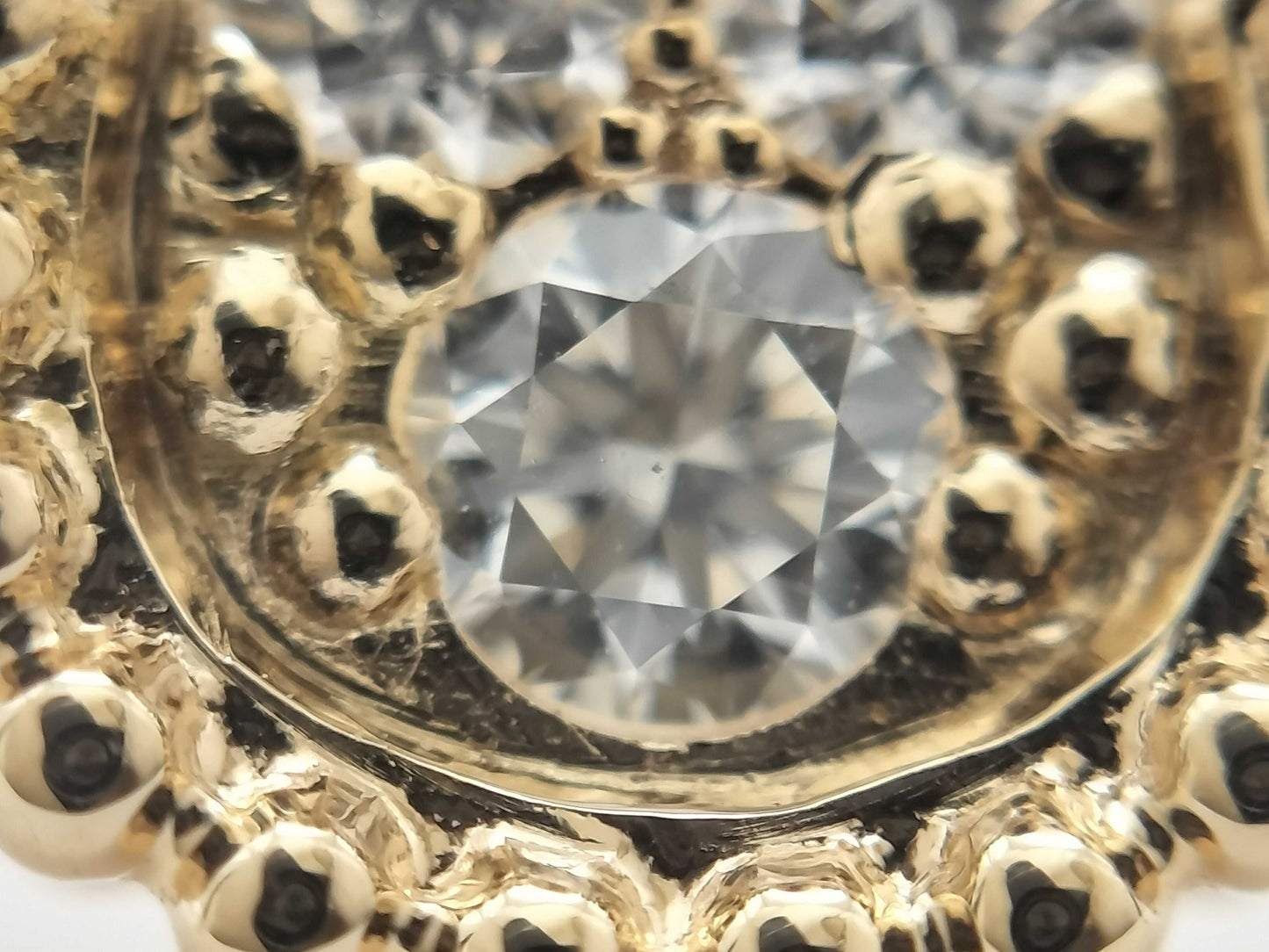 Van Cleef & Arpels Vintage Alhambra Diamond #51 Yellow Gold Au750 6.0g Ring