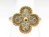 Van Cleef & Arpels Vintage Alhambra Diamond #51 Yellow Gold Au750 6.0g Ring