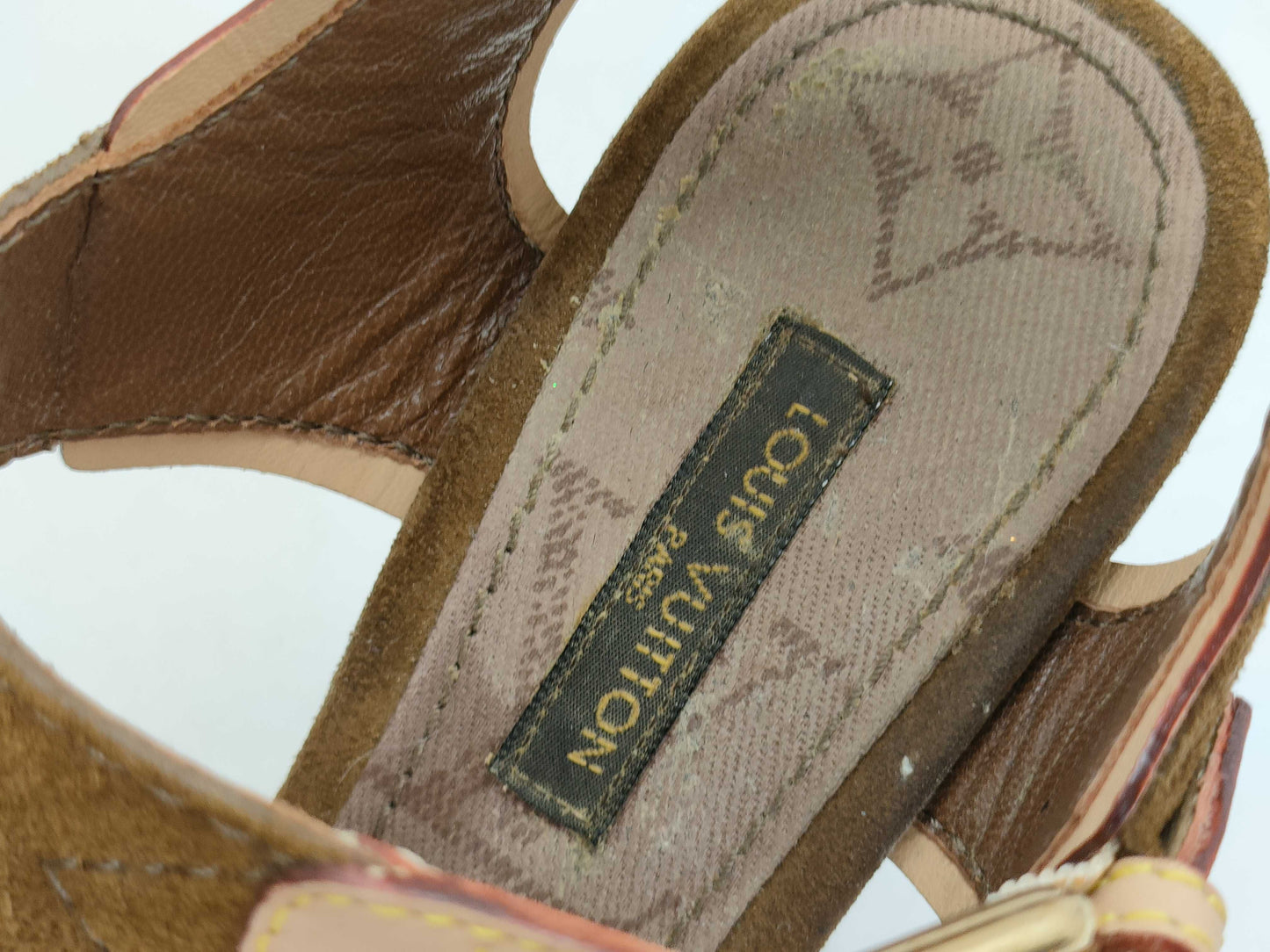 LOUIS VUITTON LOUIS VUITTON Sunlight Wedge Sandals Size 34