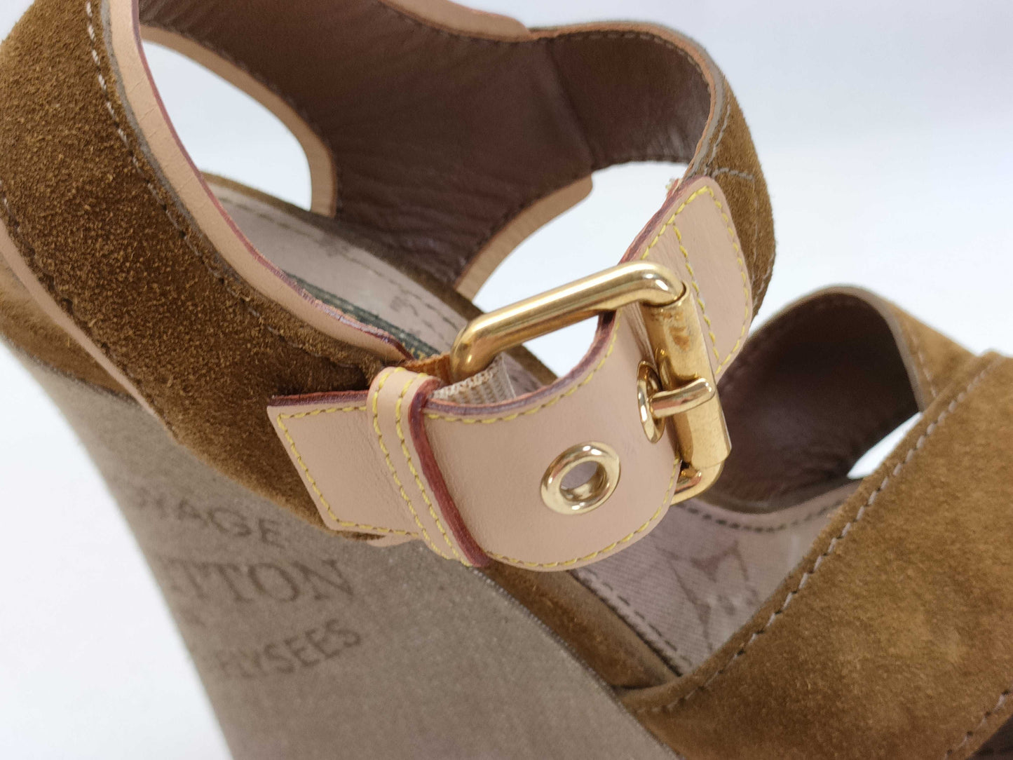 LOUIS VUITTON LOUIS VUITTON Sunlight Wedge Sandals Size 34