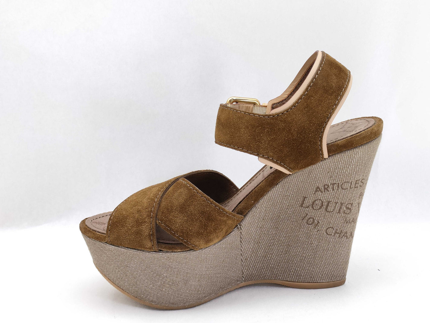 LOUIS VUITTON LOUIS VUITTON Sunlight Wedge Sandals Size 34
