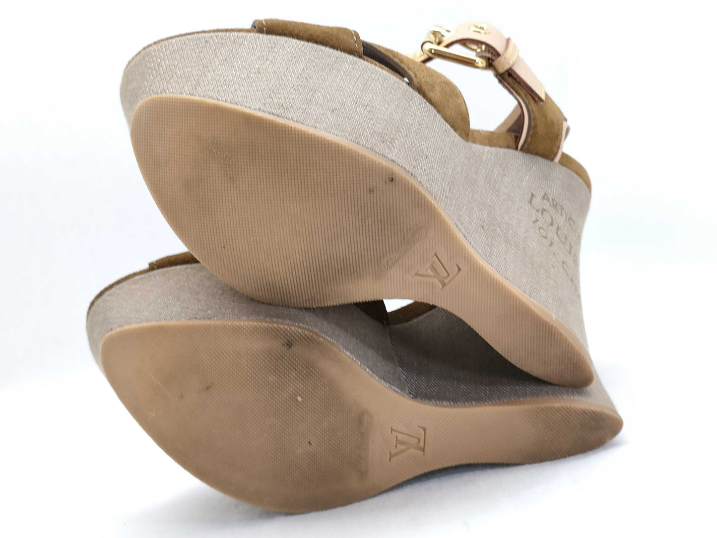 LOUIS VUITTON LOUIS VUITTON Sunlight Wedge Sandals Size 34