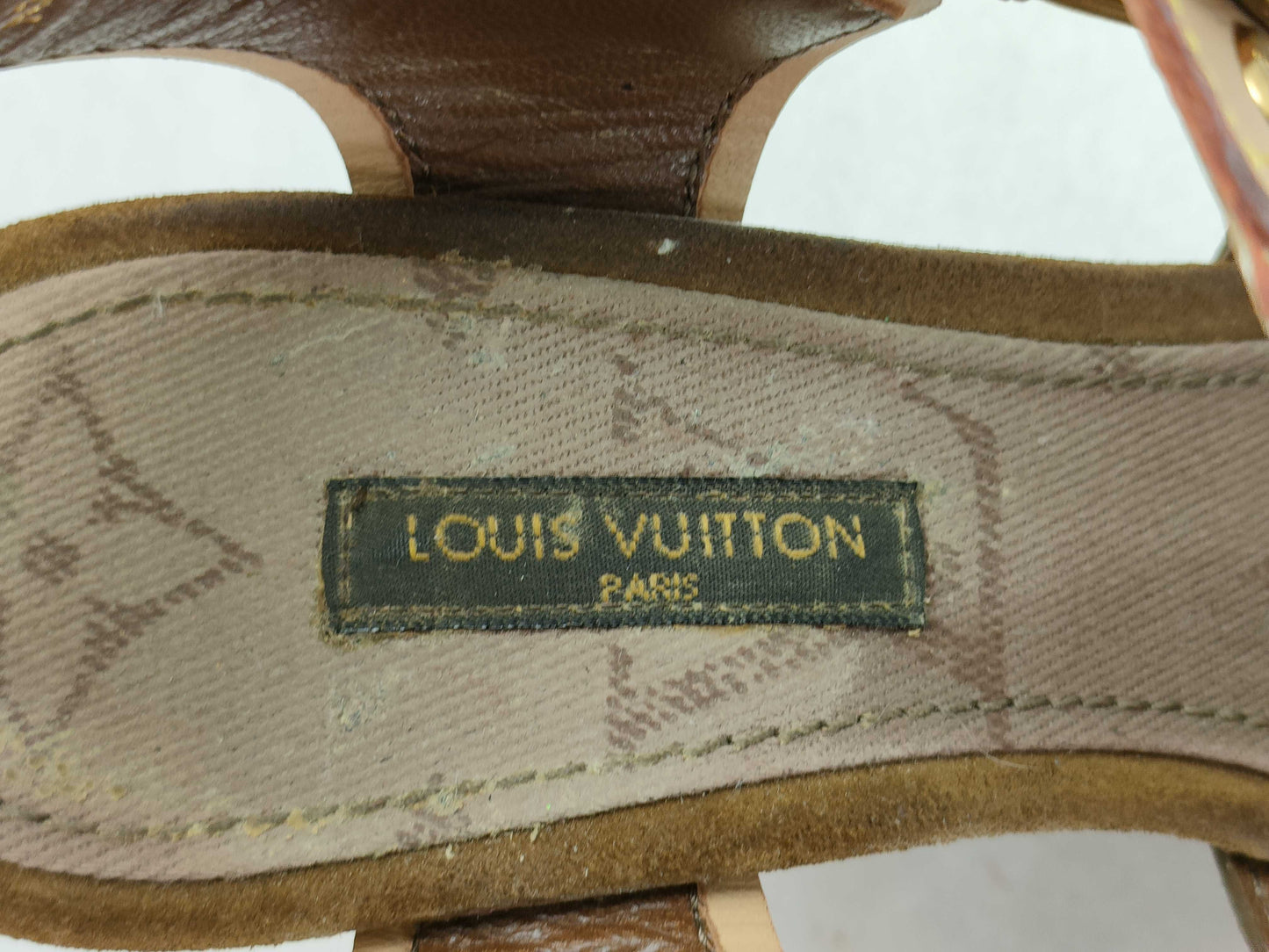 LOUIS VUITTON LOUIS VUITTON Sunlight Wedge Sandals Size 34