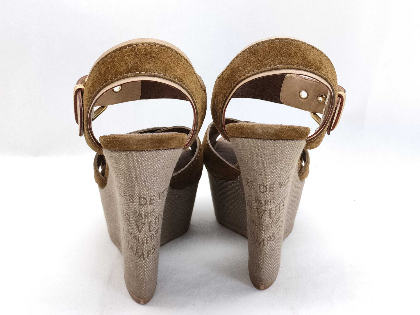 LOUIS VUITTON LOUIS VUITTON Sunlight Wedge Sandals Size 34