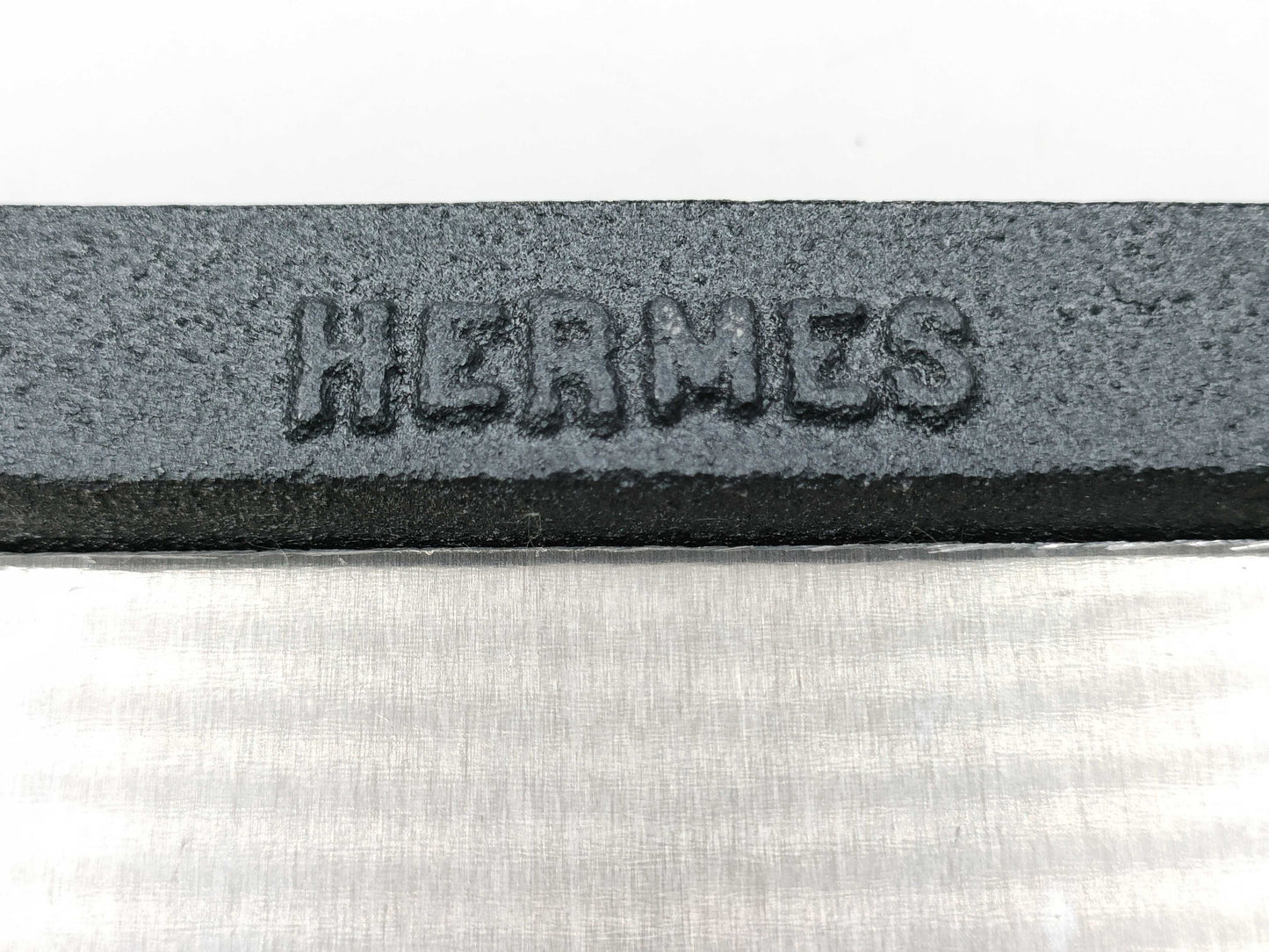 HERMES HERMES VIP Special Order Plate Nameplate Sign Metal Silver Other Ceramic