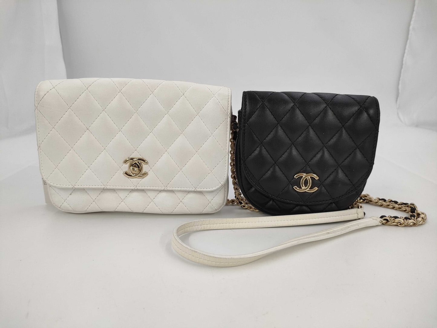 CHANEL Twin Matelasse Lambskin Shoulder Bag, No. 27