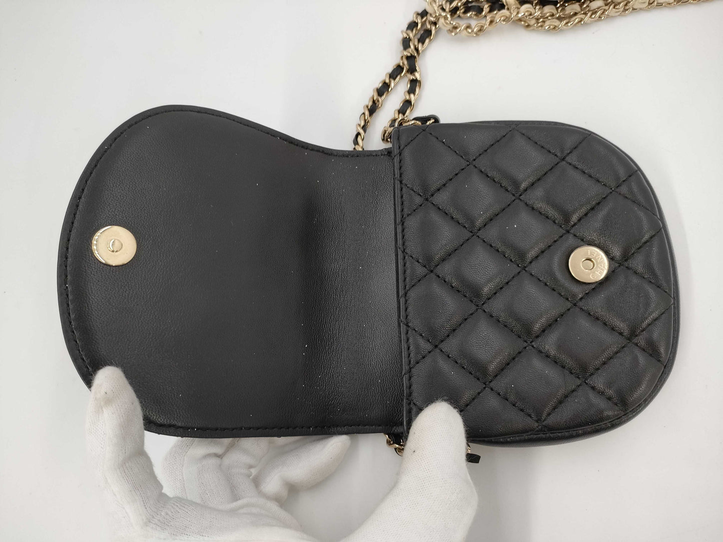 CHANEL Twin Matelasse Lambskin Shoulder Bag, No. 27
