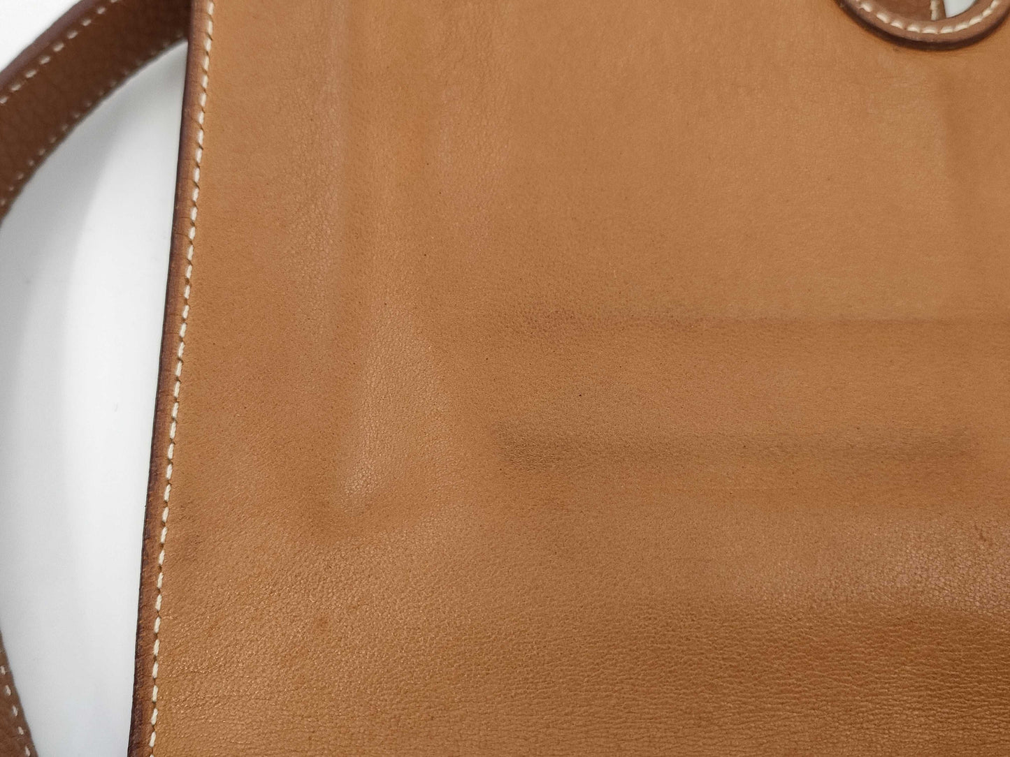 HERMES Dogon Waist Pouch with Silver Hardware, Brown Shoulder Bag