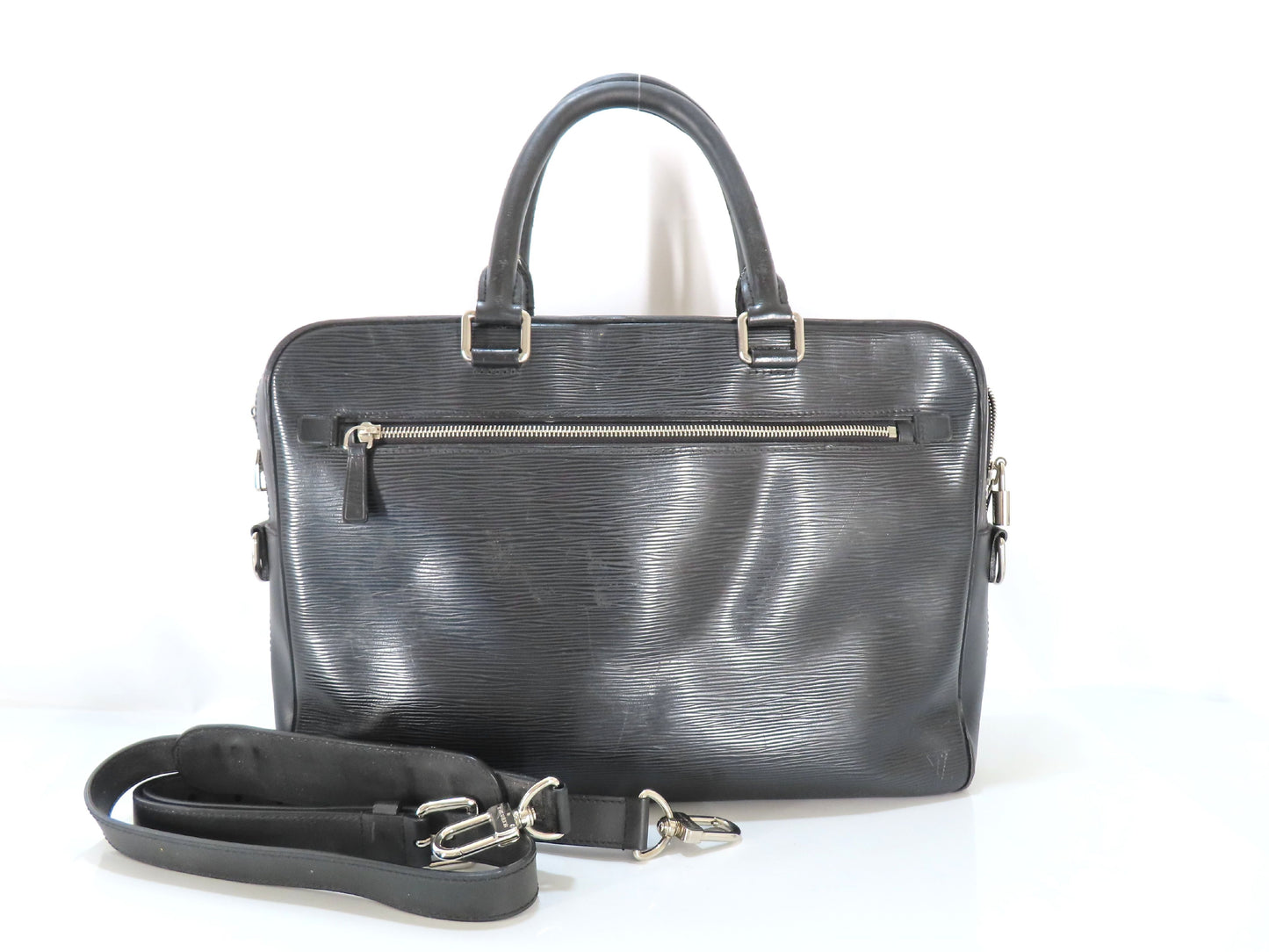 LOUIS VUITTON Epi LV Bag Epi Black Business Bag
