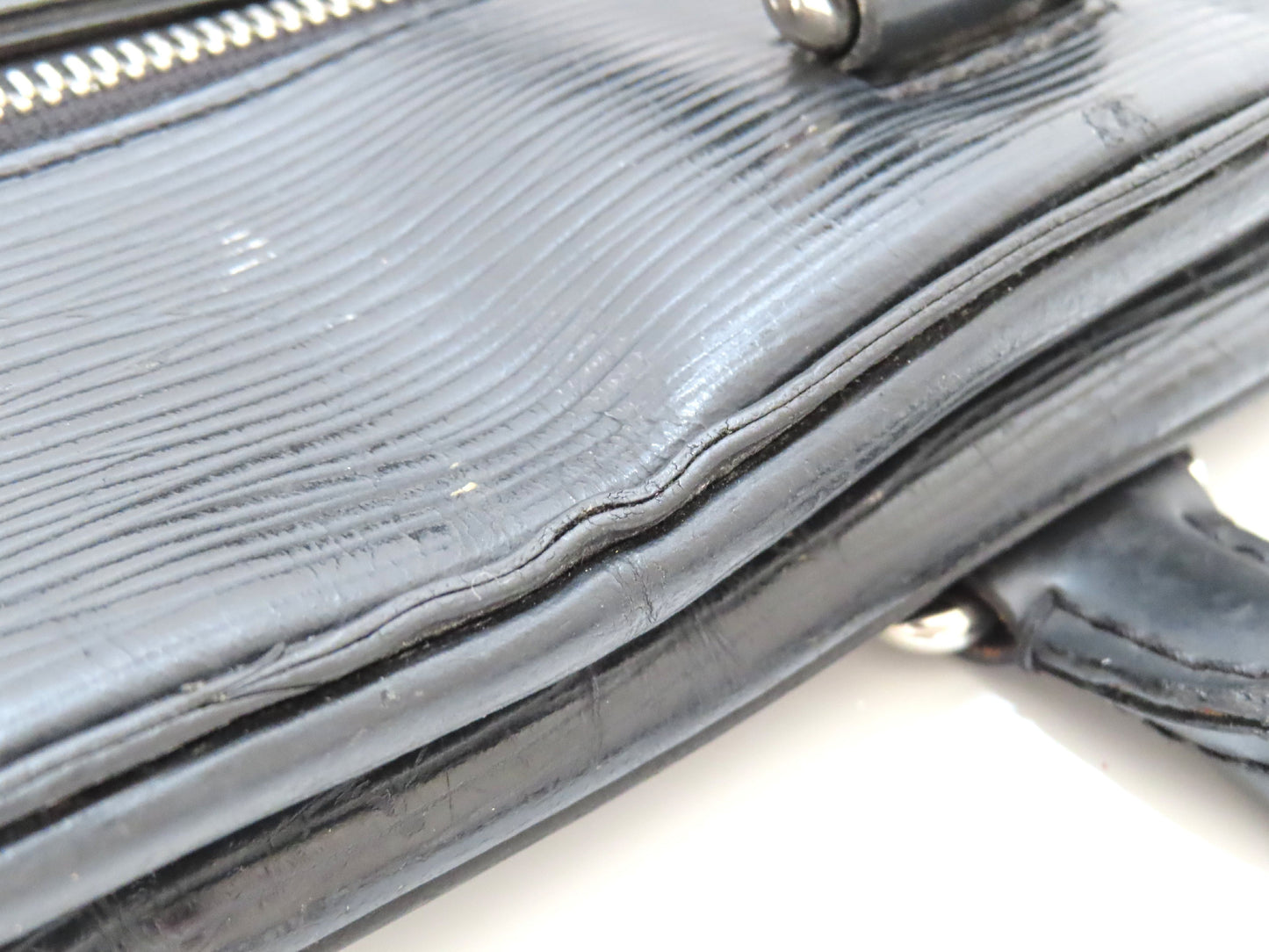 LOUIS VUITTON Epi LV Bag Epi Black Business Bag