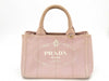PRADA Canapa Mini 2-way Canvas Handbag in Pink