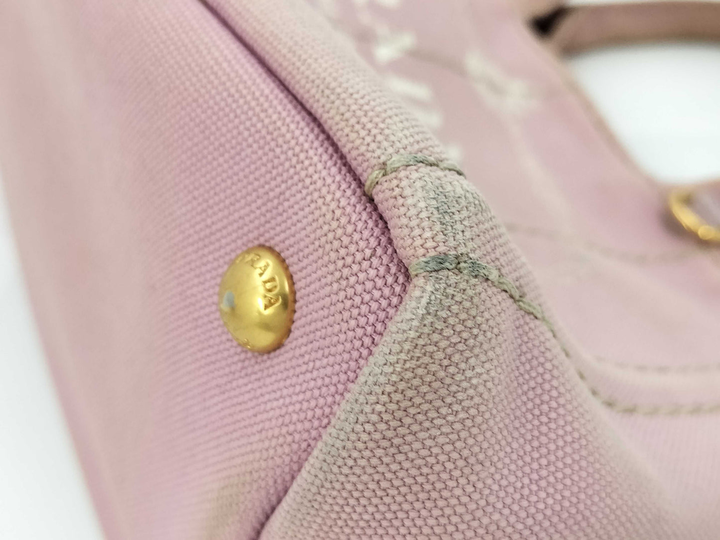 PRADA Canapa Mini 2-way Canvas Handbag in Pink