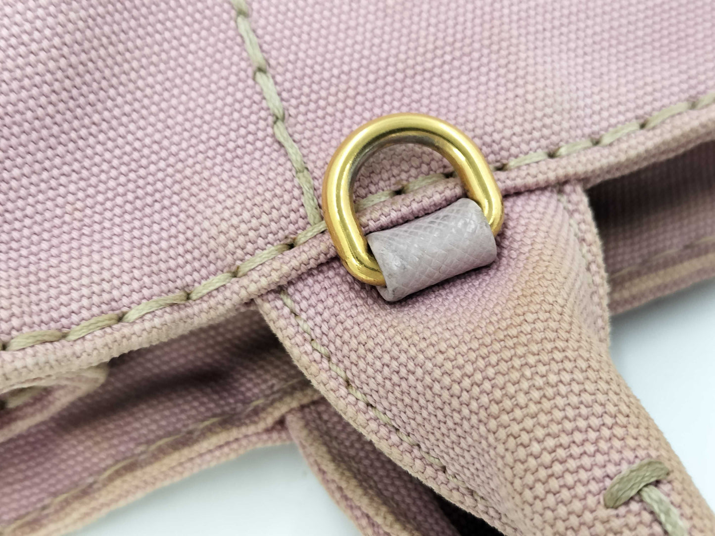 PRADA Canapa Mini 2-way Canvas Handbag in Pink