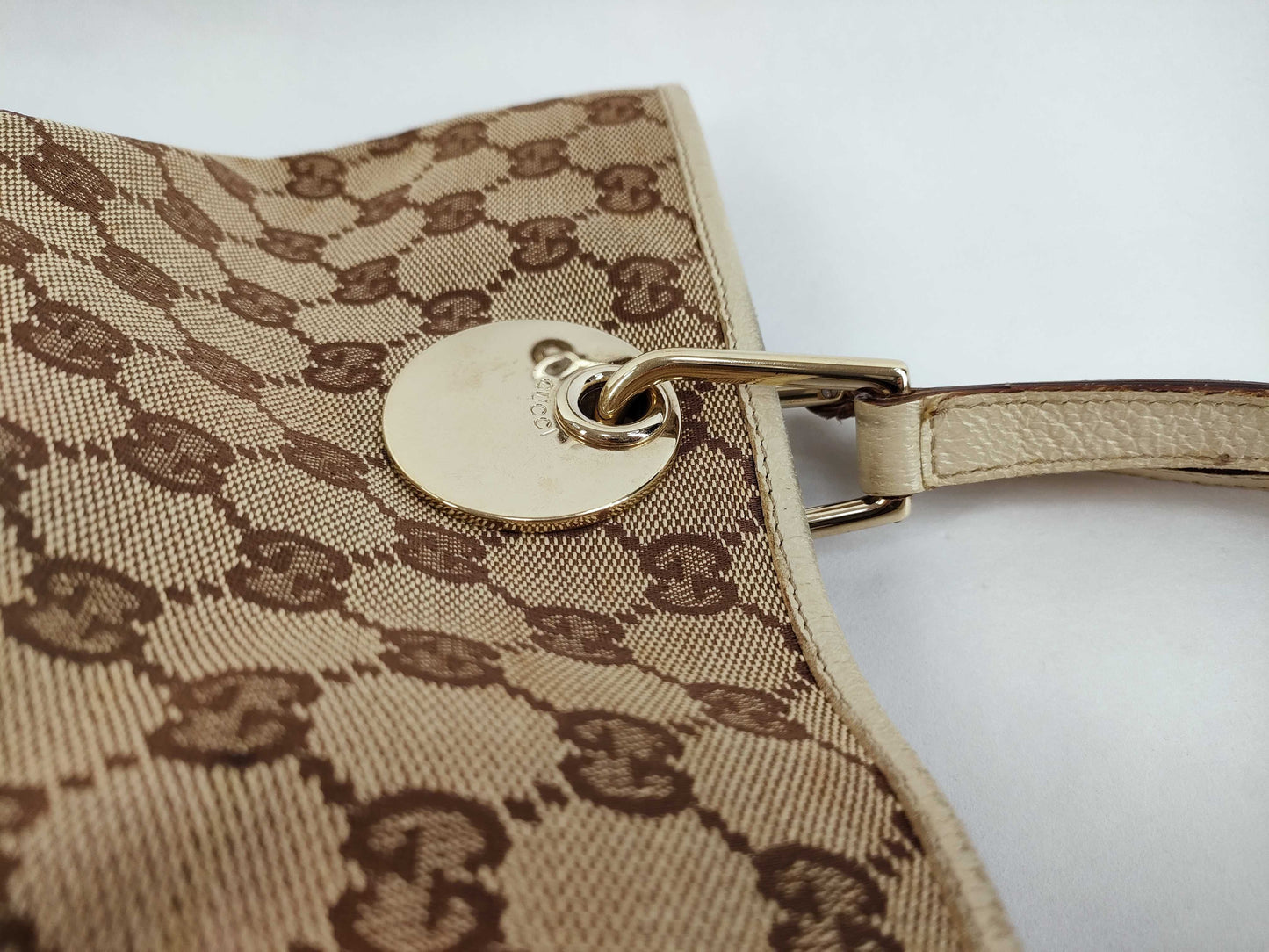GUCCI GG Canvas GG Canvas x Leather Tote Bag Tote Bag