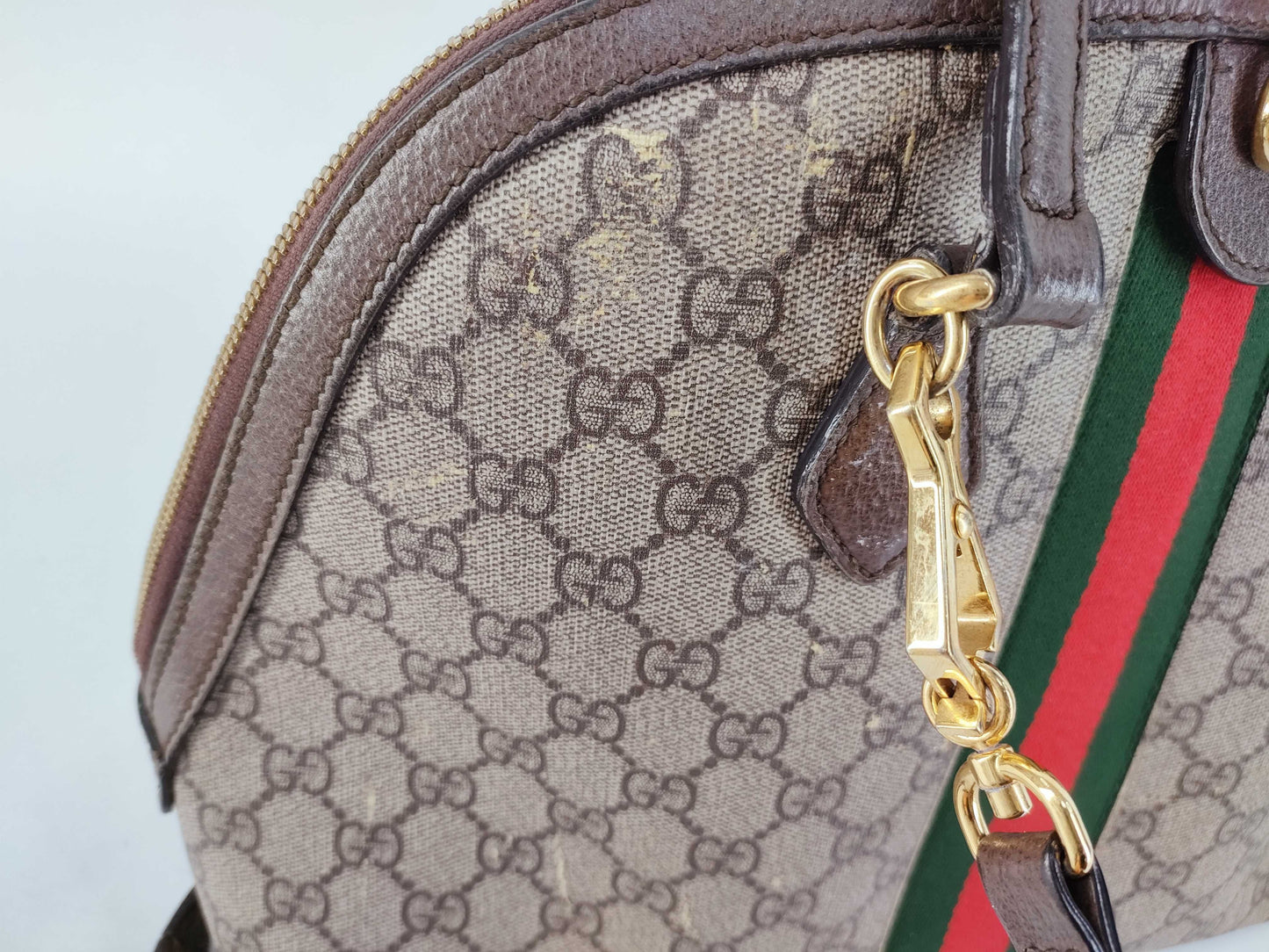GUCCI GG Supreme Ophidia PVC 2-Way Shoulder Bag