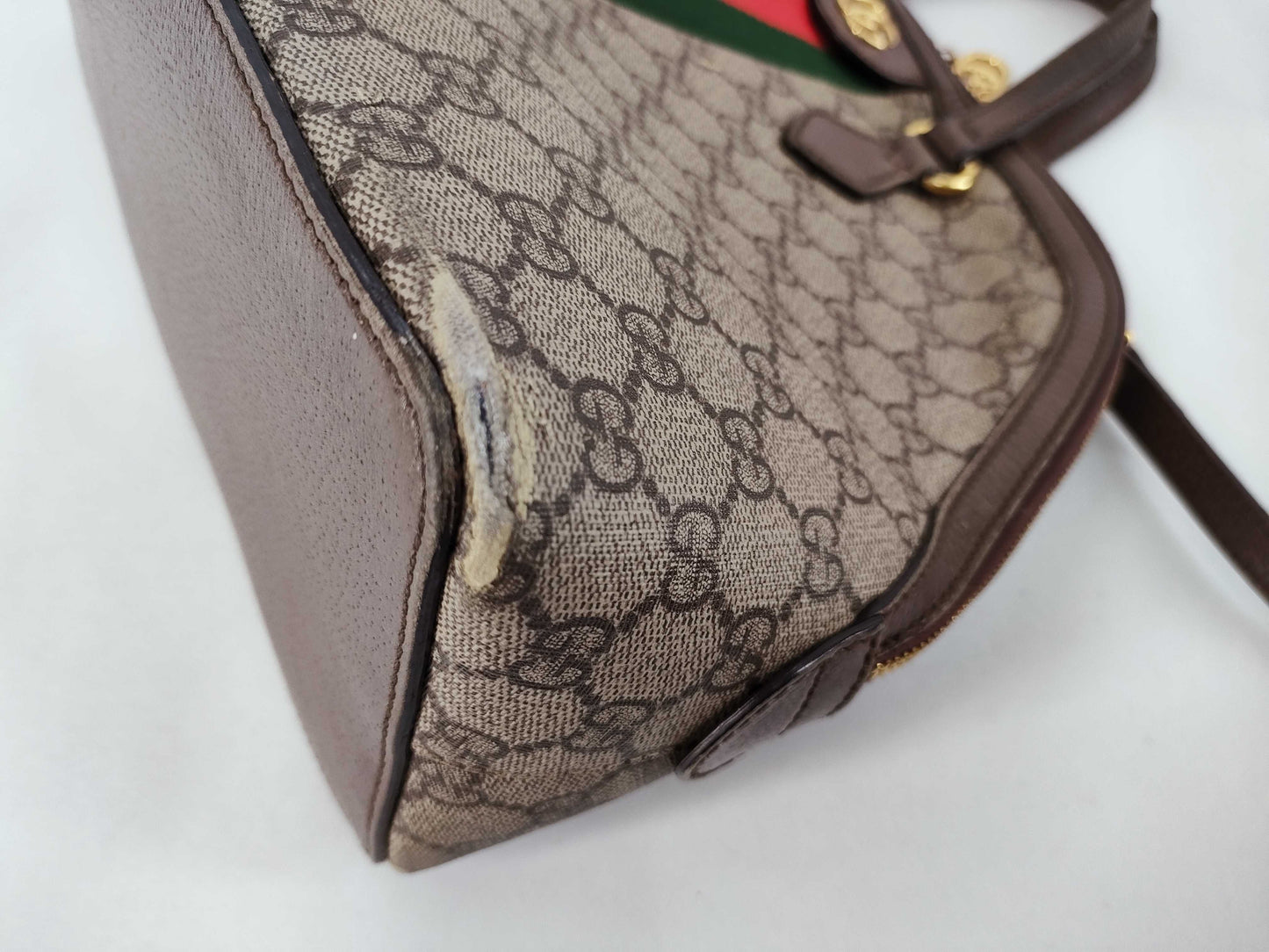 GUCCI GG Supreme Ophidia PVC 2-Way Shoulder Bag