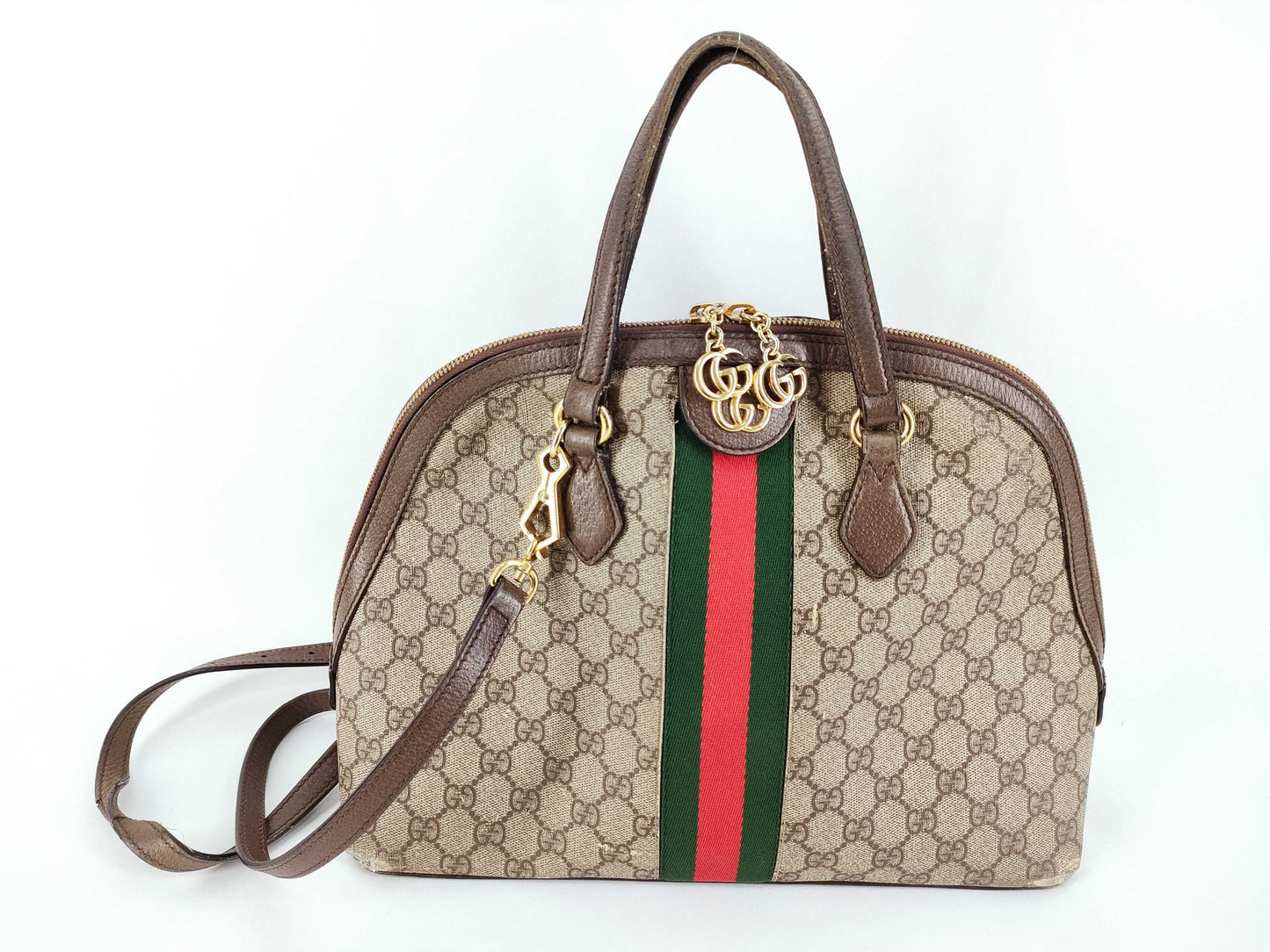 GUCCI GG Supreme Ophidia PVC 2-Way Shoulder Bag