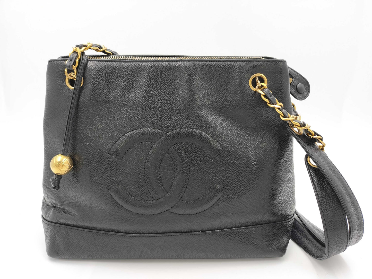 CHANEL Caviar Deca Coco Shoulder Bag