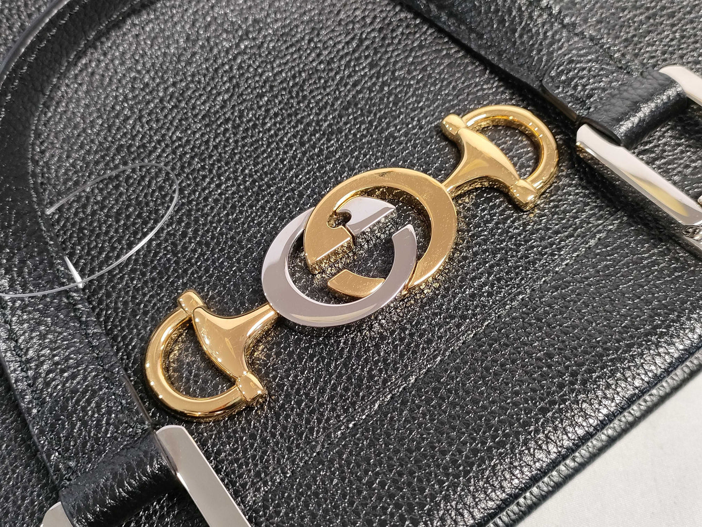 GUCCI 564714 Zumi Medium Tote Bag Black Handbag