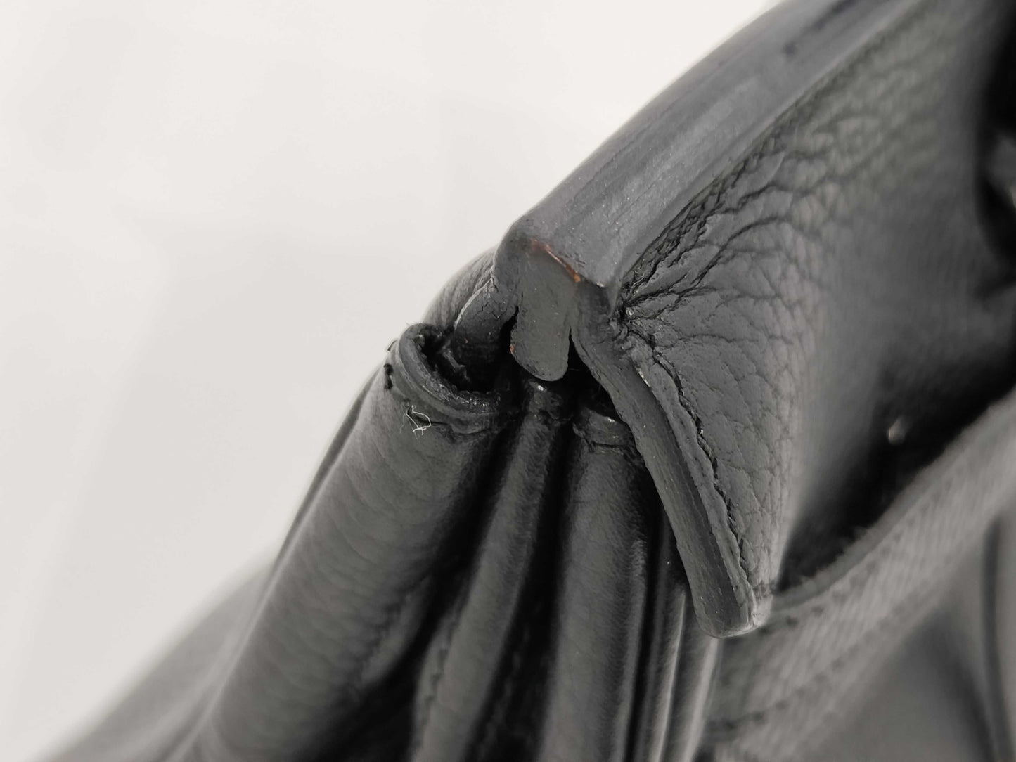 HERMES Togo Birkin 30 Black Handbag with Silver Hardware and □I Stamp