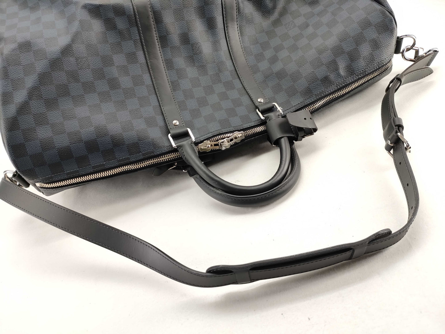 LOUIS VUITTON N41536 Louis Vuitton Damier Cobalt Keepall Bandouliere 55 Boston Bag N41536
