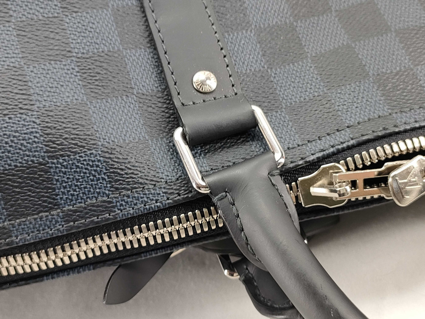 LOUIS VUITTON N41536 Louis Vuitton Damier Cobalt Keepall Bandouliere 55 Boston Bag N41536