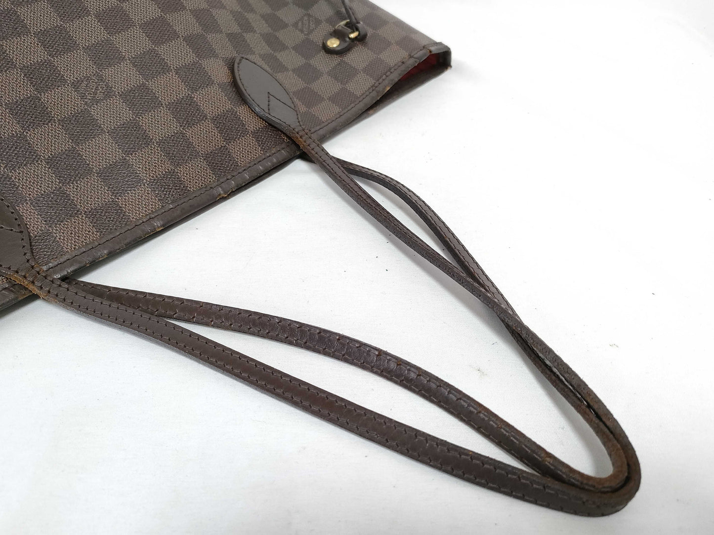 LOUIS VUITTON N41358 Damier Neverfull MM Engraved Shoulder Bag