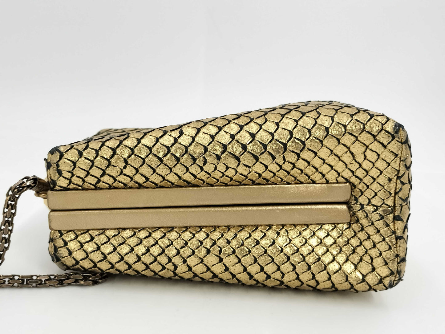 CHANEL Chanel Chain Bag Python Shoulder Bag