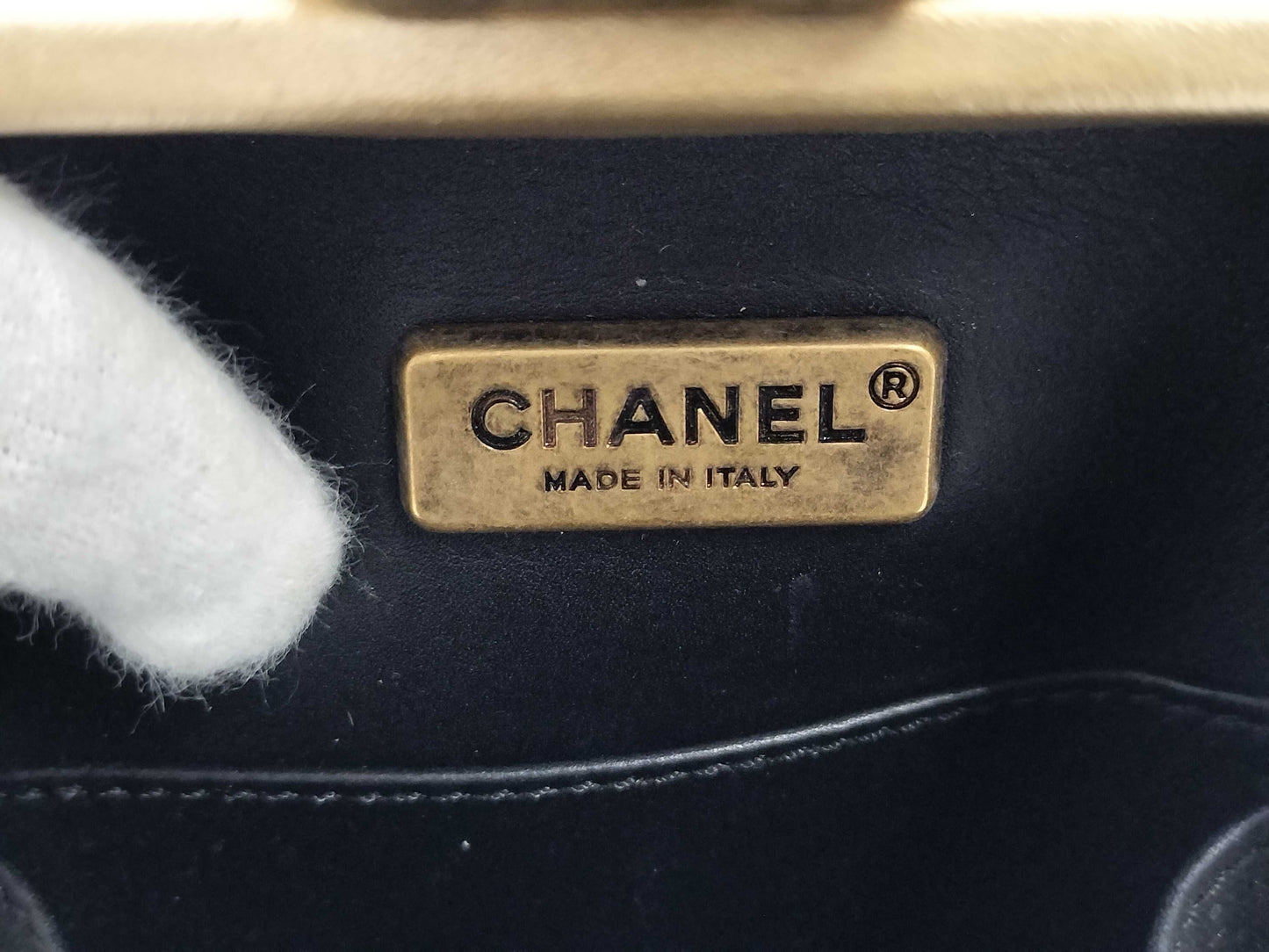 CHANEL Chanel Chain Bag Python Shoulder Bag