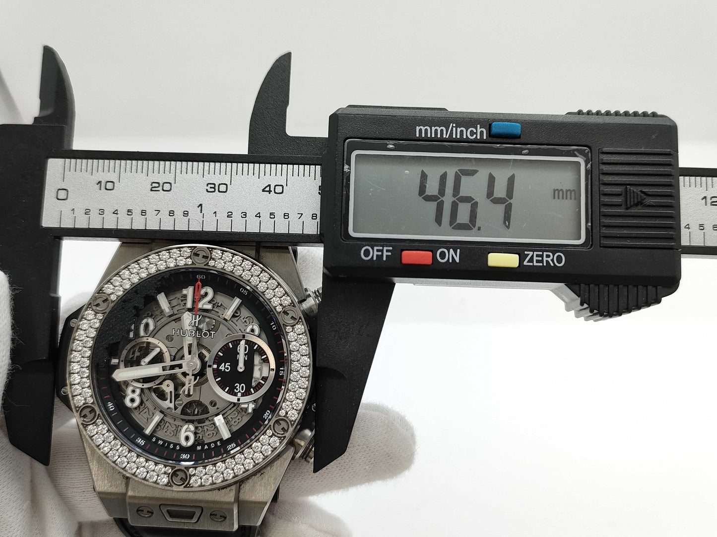 HUBLOT 411.NX.1170.RX.1104 Titanium Big Bang Unico Titanium Diamond Automatic Men's Watch 1493256