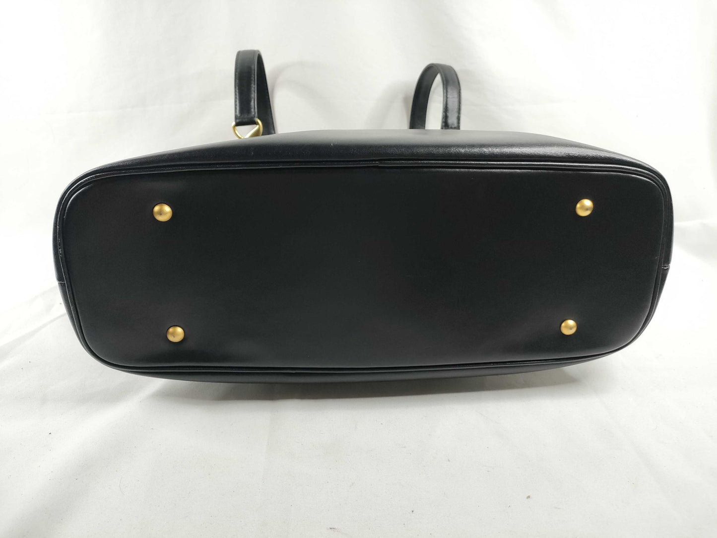 UNGARO Leather Tote Bag Black Tote Bag