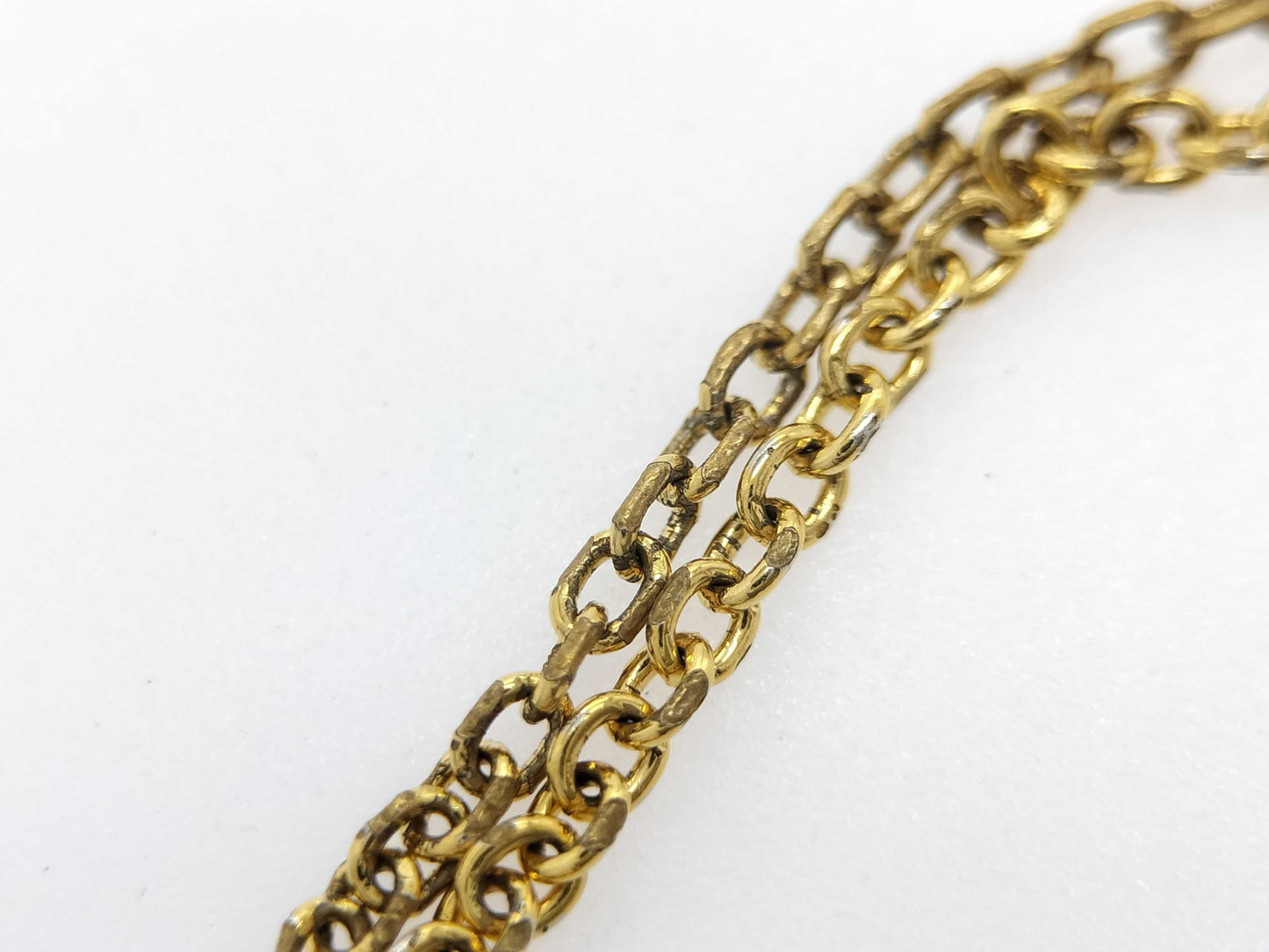 LOUIS VUITTON M00587 LOUIS VUITTON Gold Rhinestone LV Logo Bracelet Bracelet/Bangle