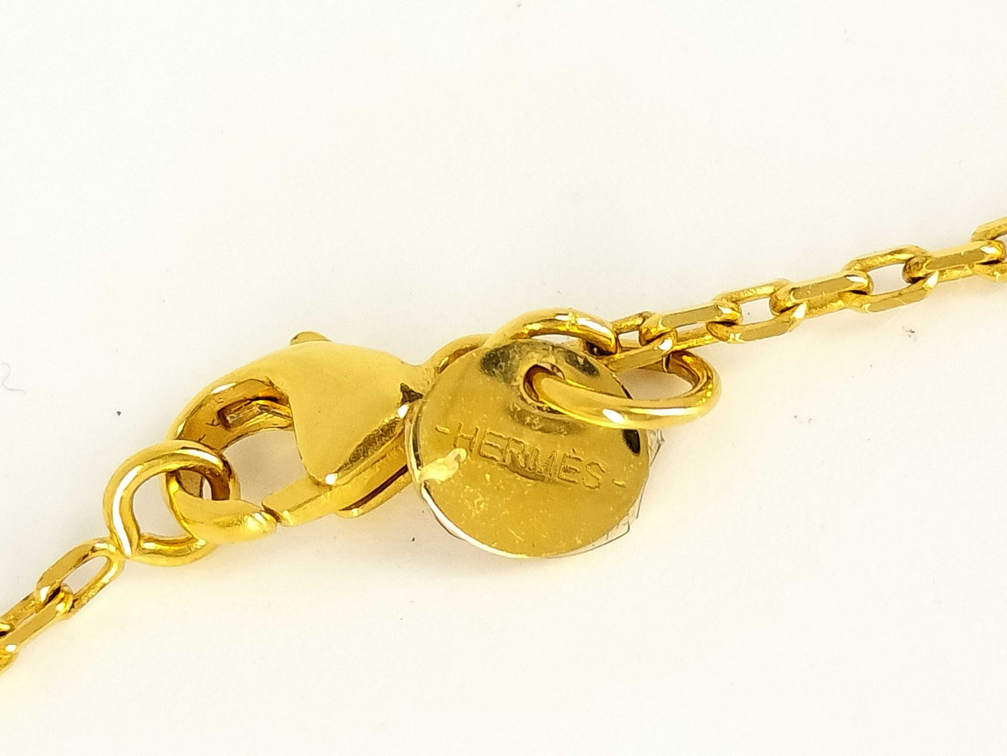 HERMES HERMES Necklace Heart Plate AS DE COEUR Playing Card Necklace