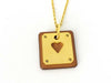 HERMES HERMES Necklace Heart Plate AS DE COEUR Playing Card Necklace