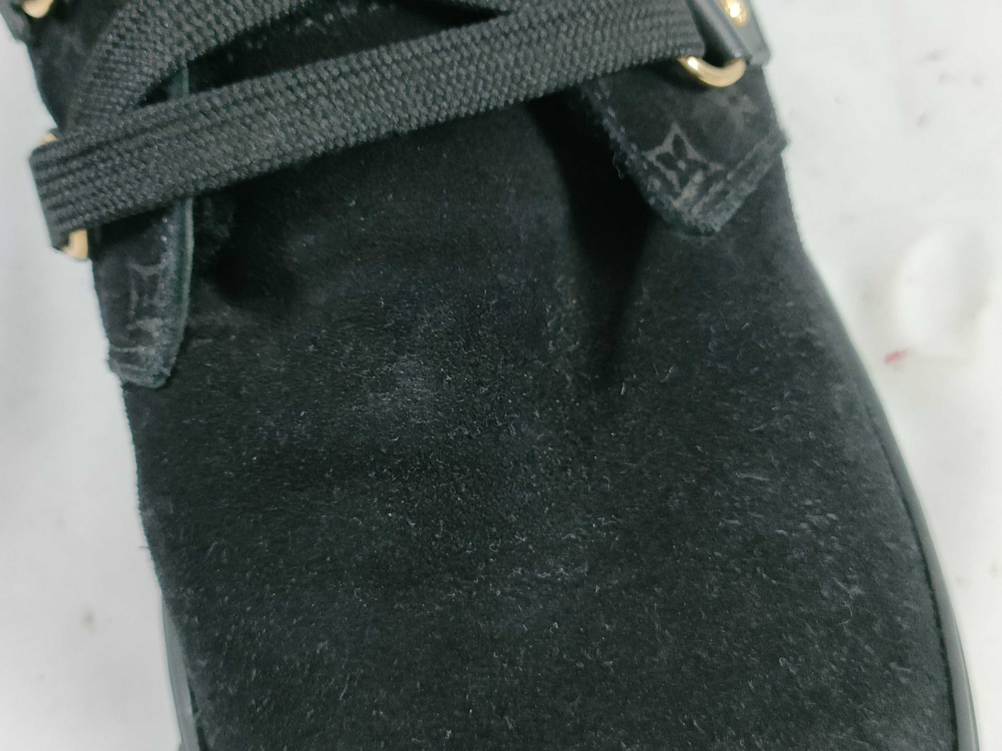 LOUIS VUITTON Louis Vuitton Women's Sneakers Black Size 37 with Dust Bag Other Shoes