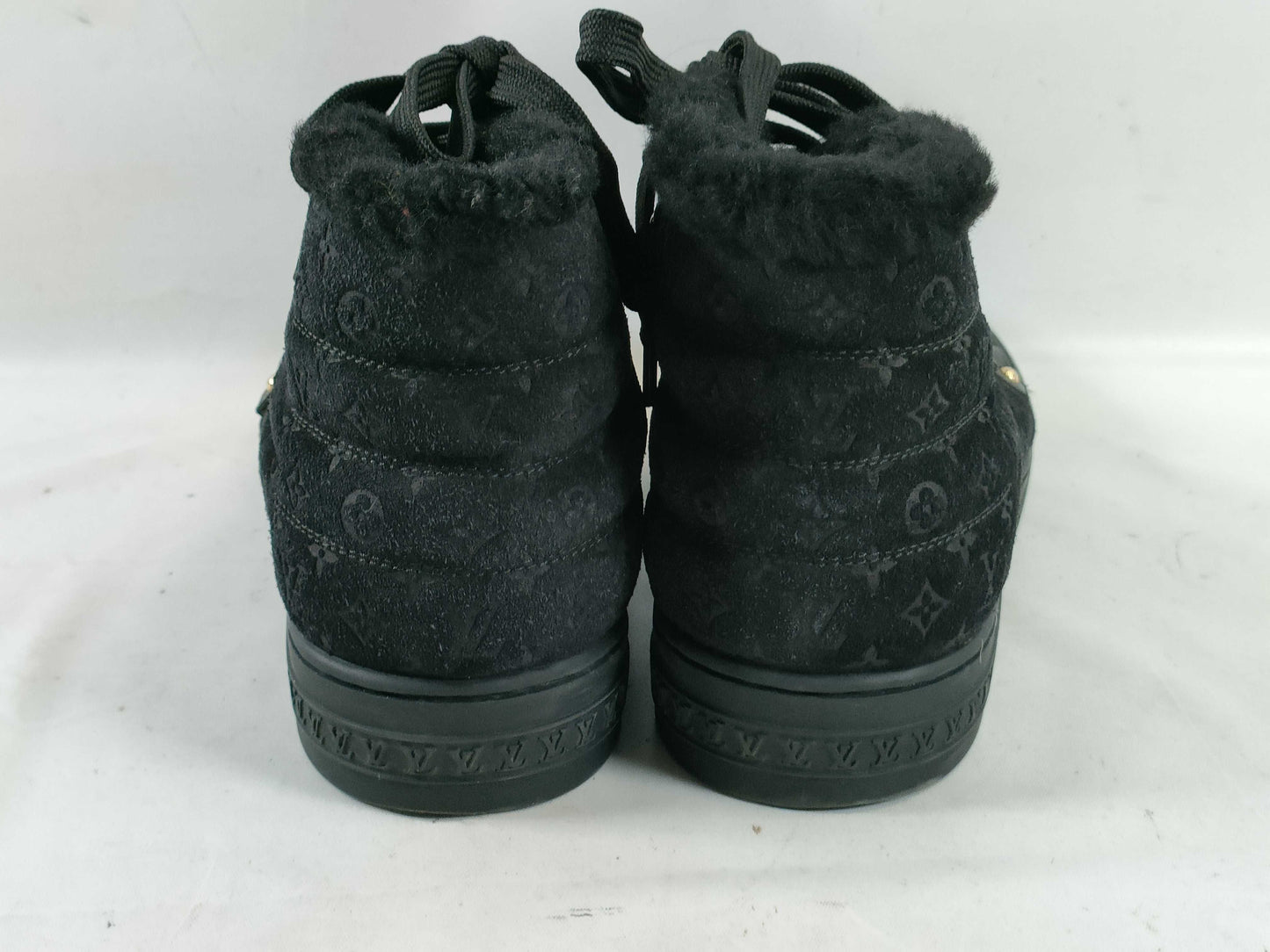 LOUIS VUITTON Louis Vuitton Women's Sneakers Black Size 37 with Dust Bag Other Shoes