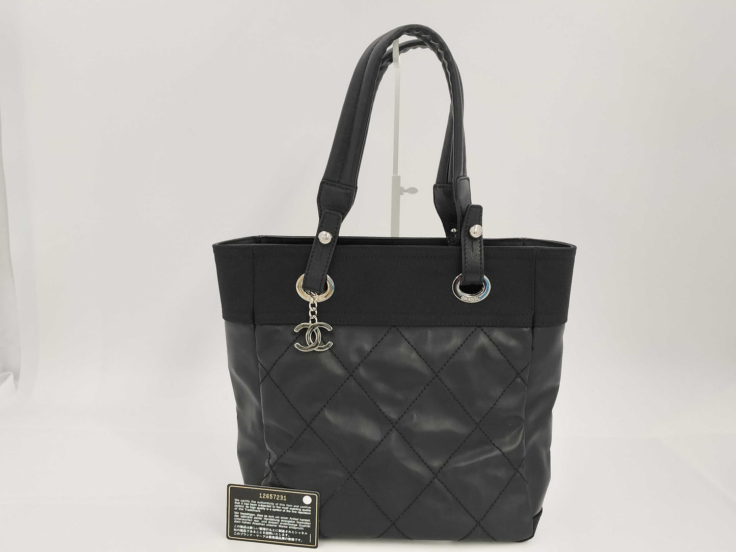 CHANEL Paris-Biarritz bag with sticker card
